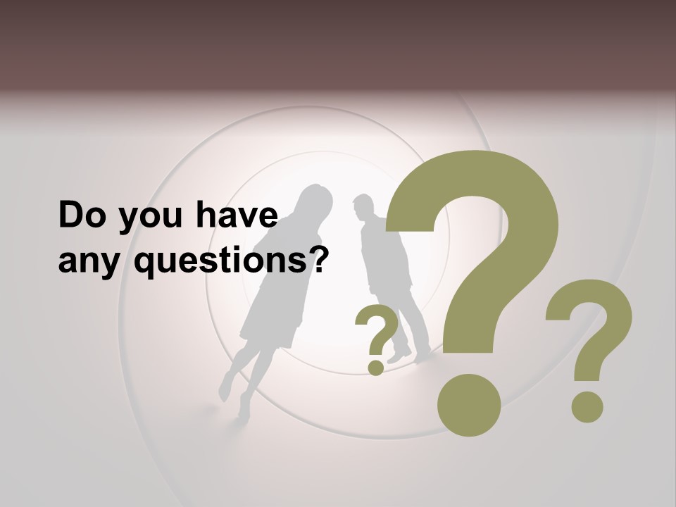 Girl Silhouette Husband PowerPoint Template