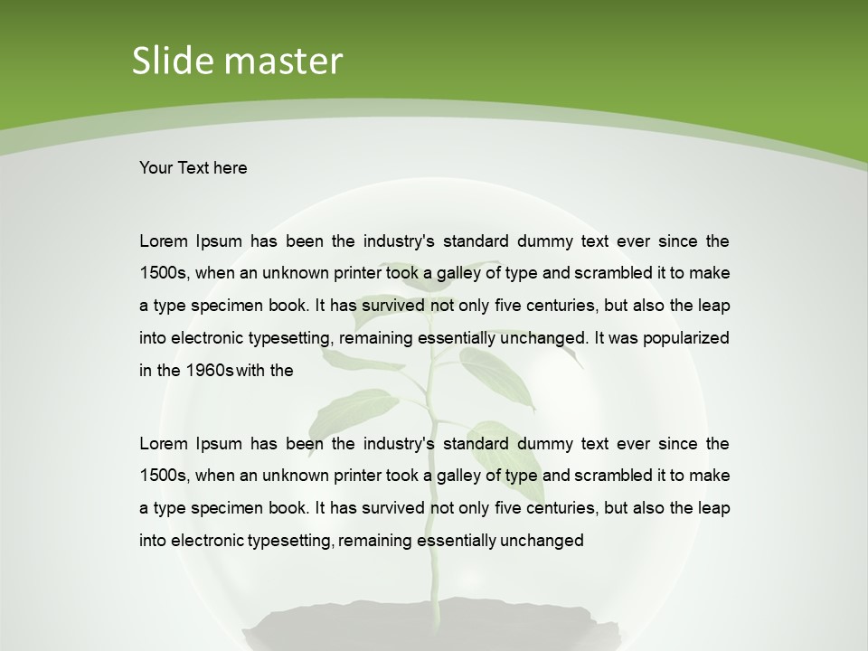 Business Symbol Sphere PowerPoint Template