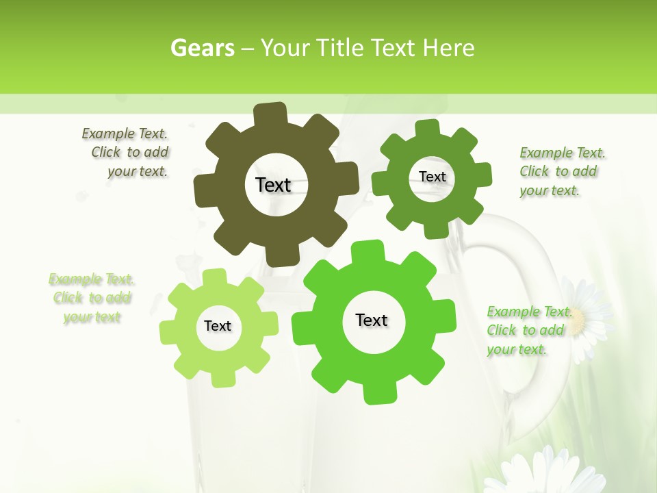 Background Dairy Herb PowerPoint Template