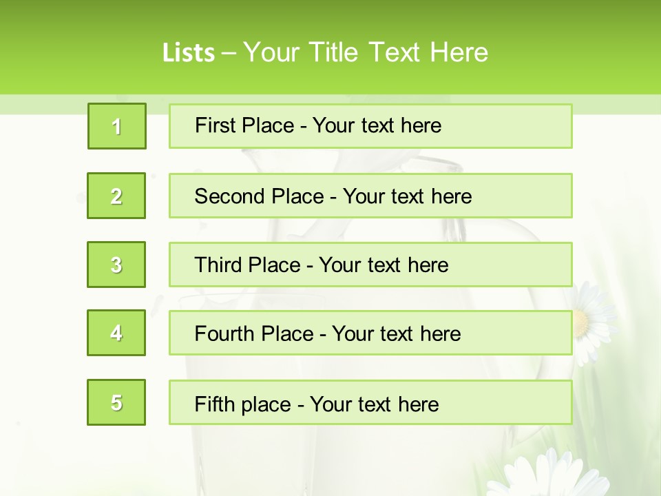 Background Dairy Herb PowerPoint Template