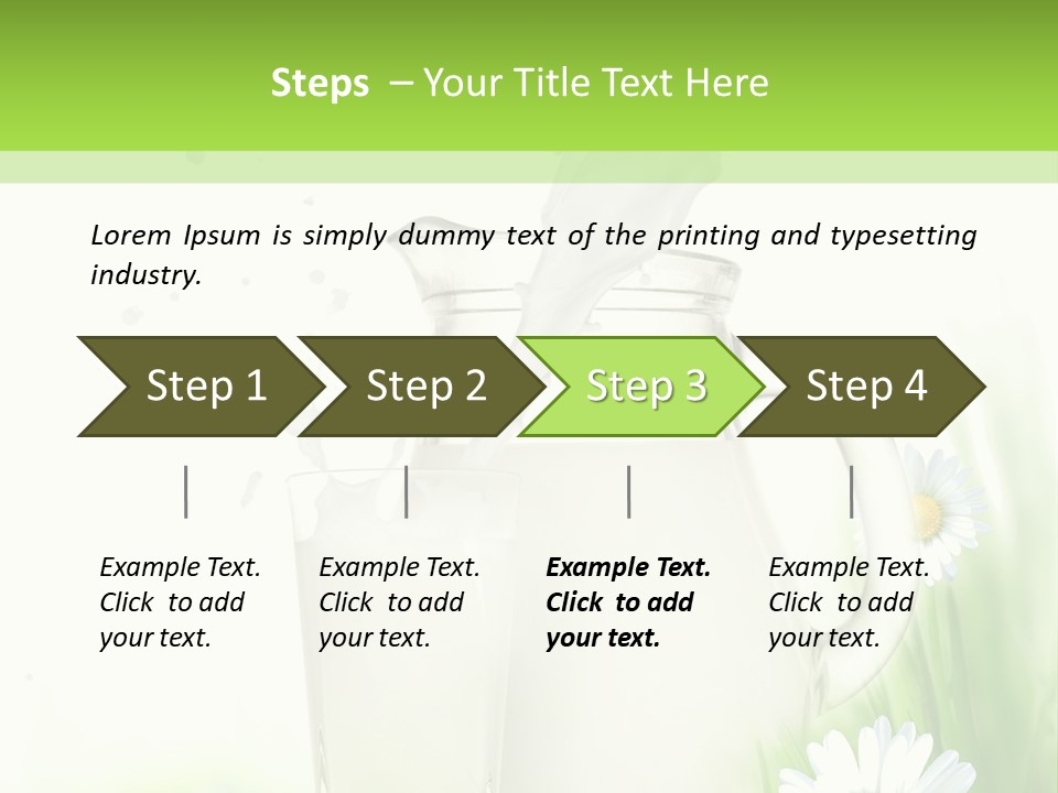 Background Dairy Herb PowerPoint Template