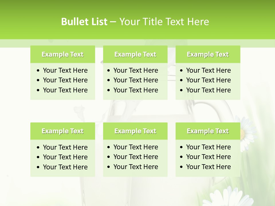 Background Dairy Herb PowerPoint Template