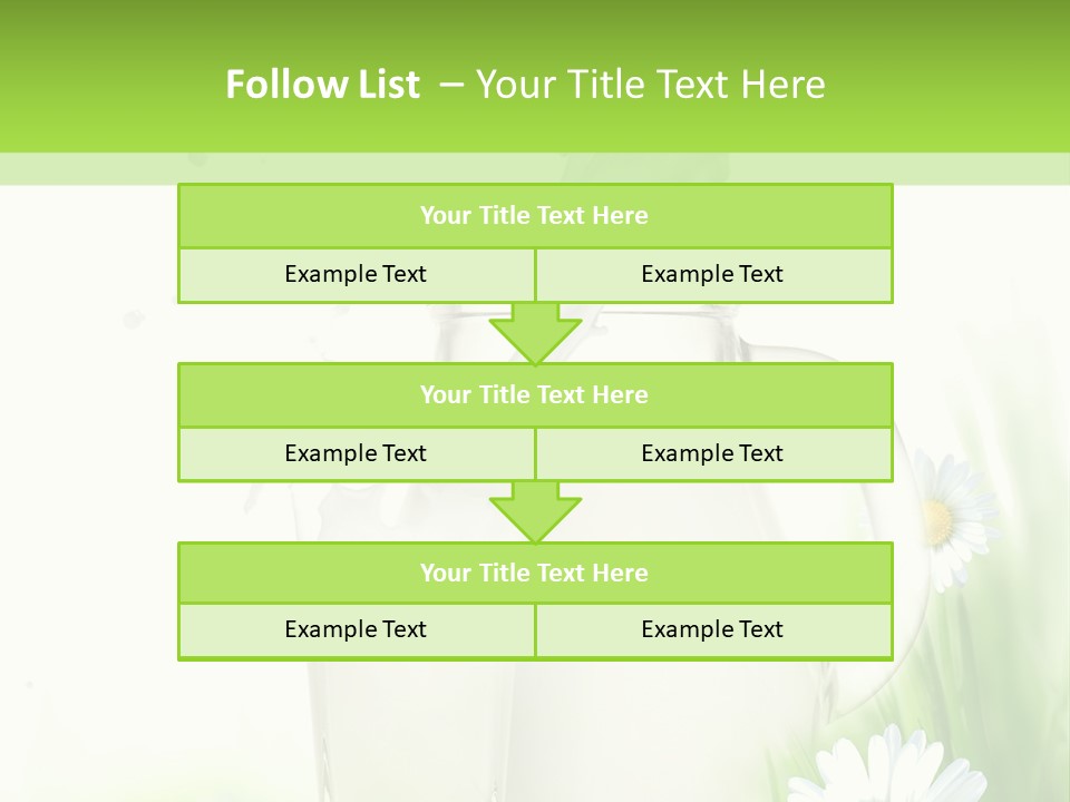 Background Dairy Herb PowerPoint Template