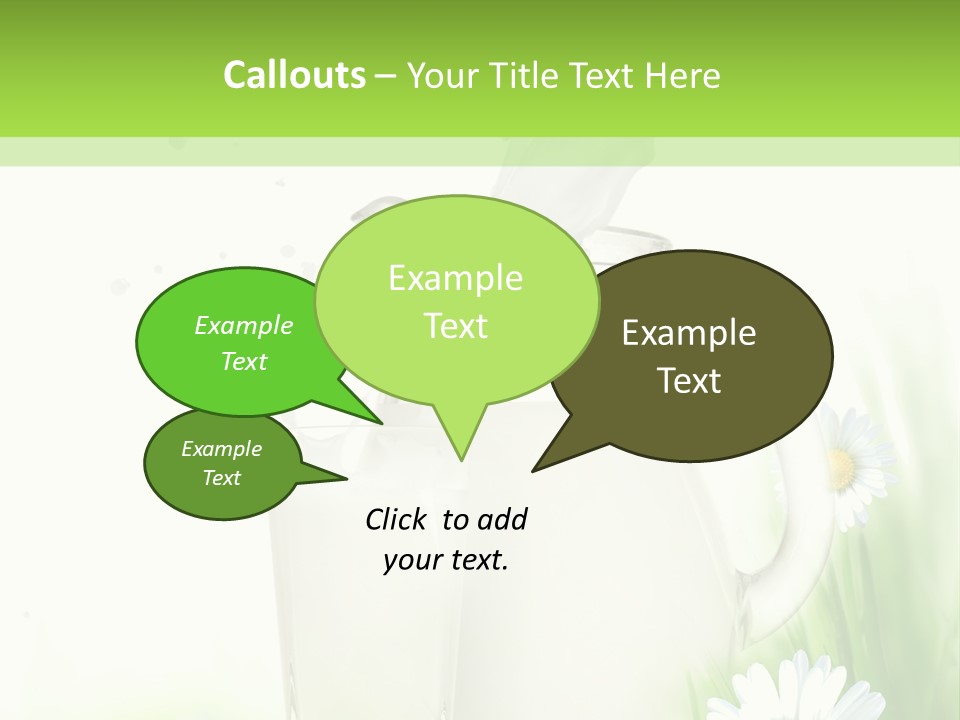 Background Dairy Herb PowerPoint Template