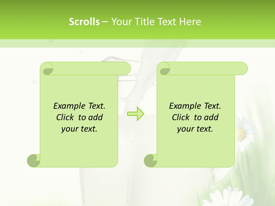 Background Dairy Herb PowerPoint Template