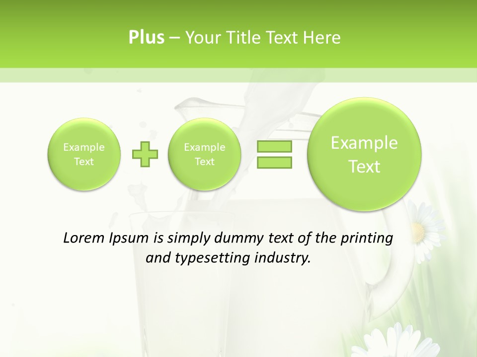 Background Dairy Herb PowerPoint Template