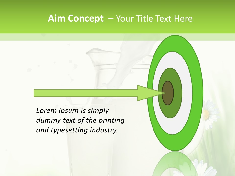 Background Dairy Herb PowerPoint Template
