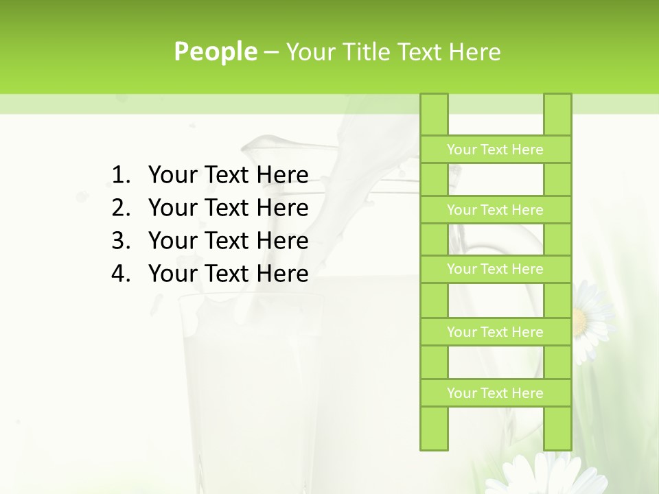 Background Dairy Herb PowerPoint Template