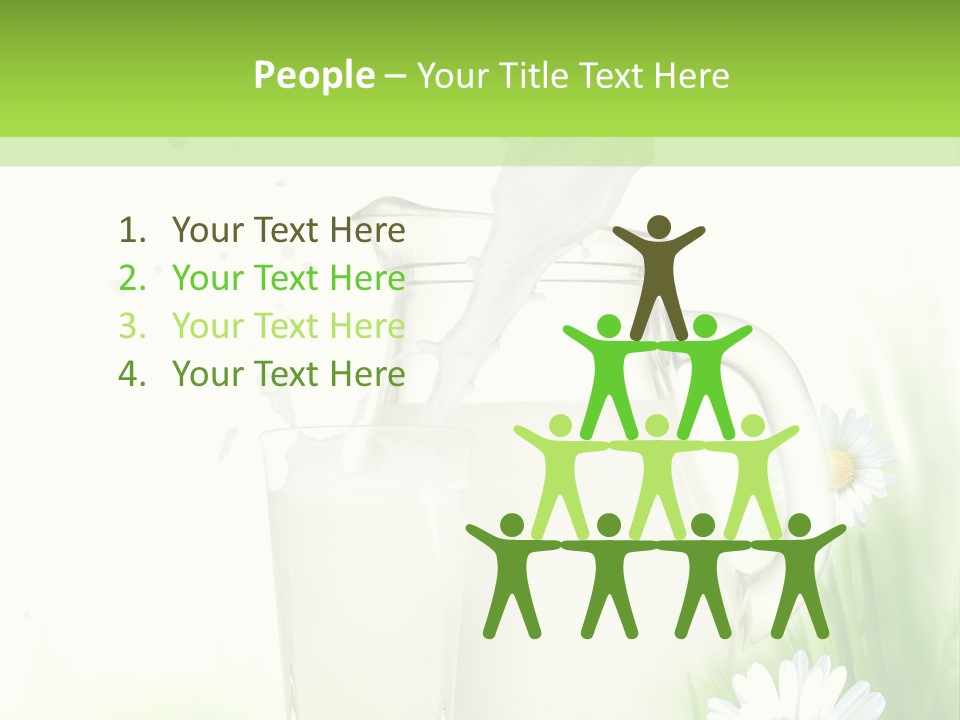 Background Dairy Herb PowerPoint Template