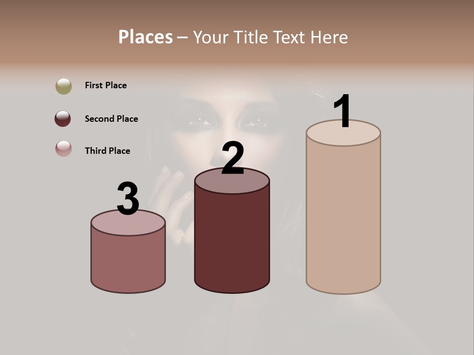 Female Elegant Smile PowerPoint Template