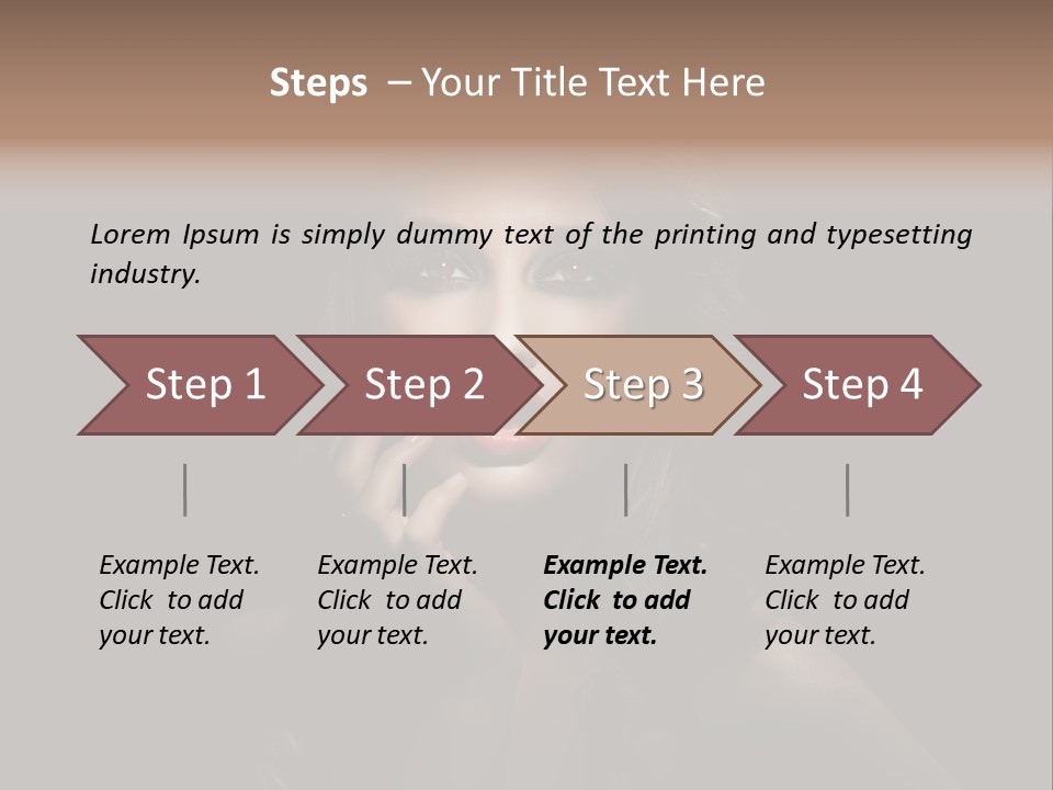 Female Elegant Smile PowerPoint Template