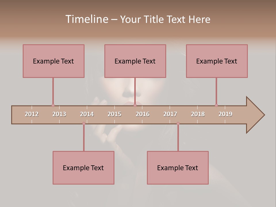 Female Elegant Smile PowerPoint Template