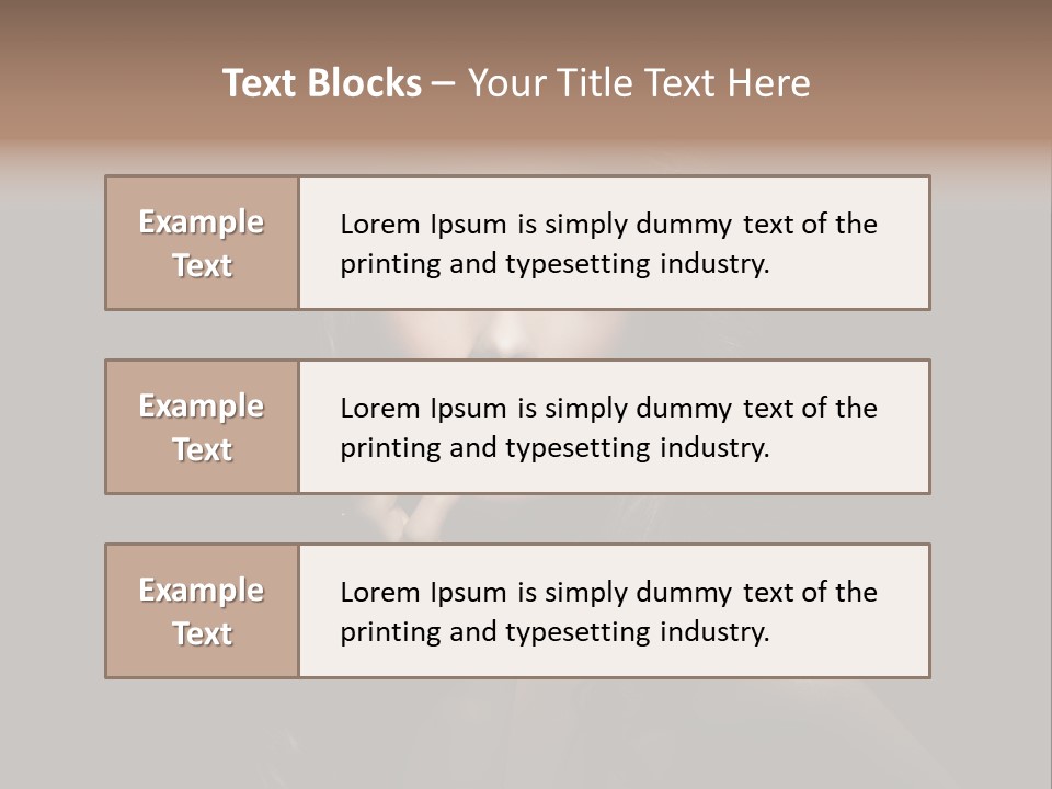 Female Elegant Smile PowerPoint Template