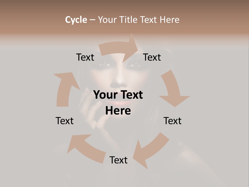 Female Elegant Smile PowerPoint Template
