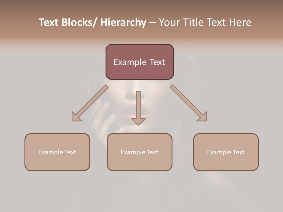 Female Elegant Smile PowerPoint Template