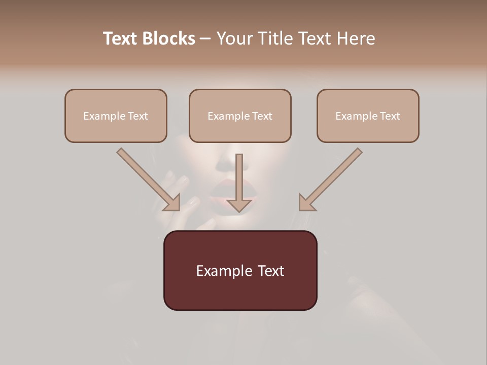 Female Elegant Smile PowerPoint Template