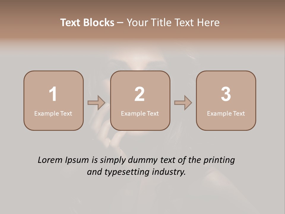 Female Elegant Smile PowerPoint Template