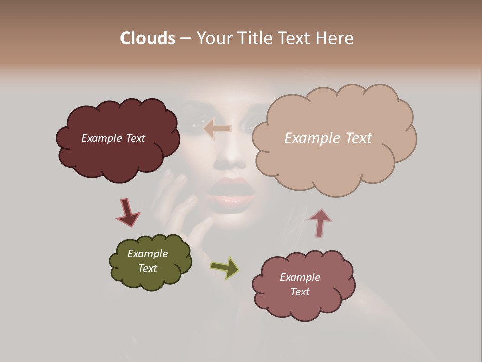 Female Elegant Smile PowerPoint Template