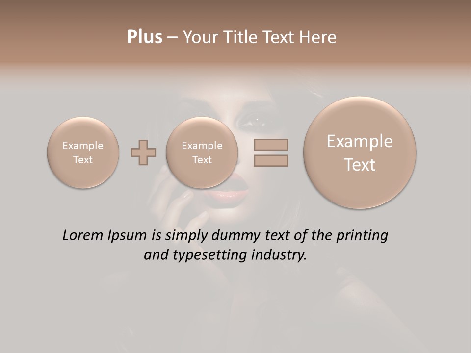 Female Elegant Smile PowerPoint Template