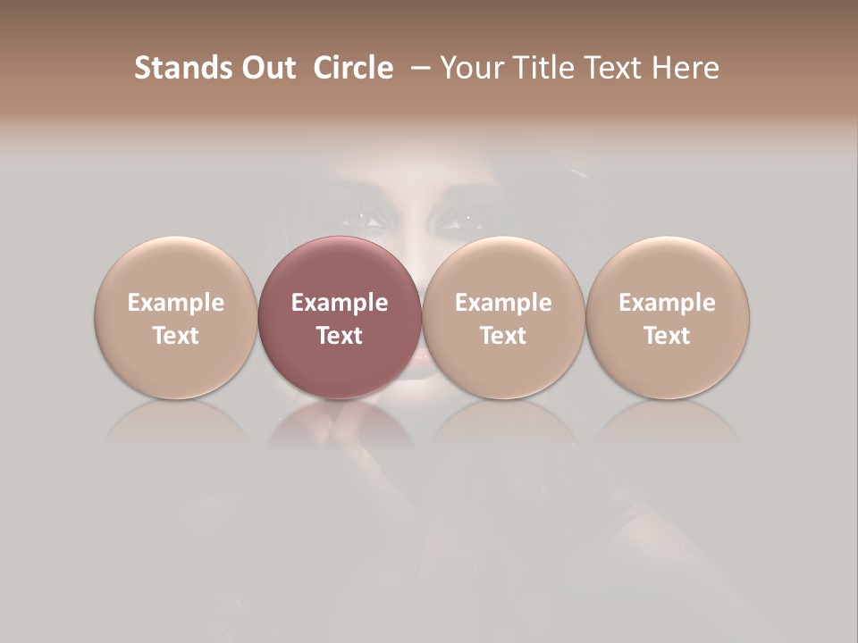 Female Elegant Smile PowerPoint Template