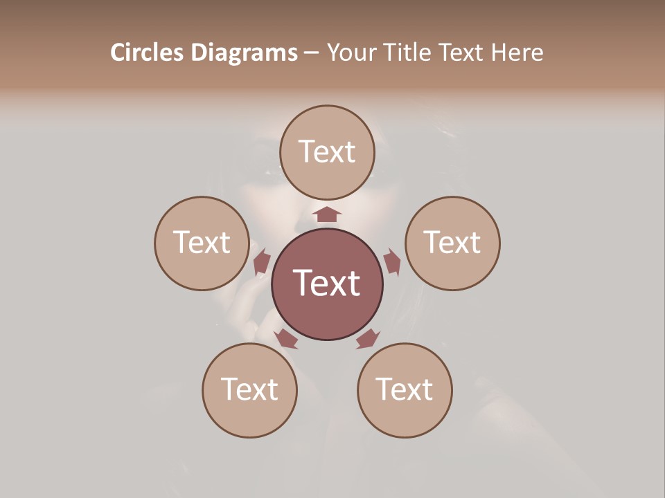 Female Elegant Smile PowerPoint Template