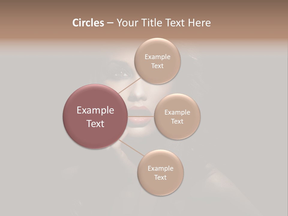 Female Elegant Smile PowerPoint Template