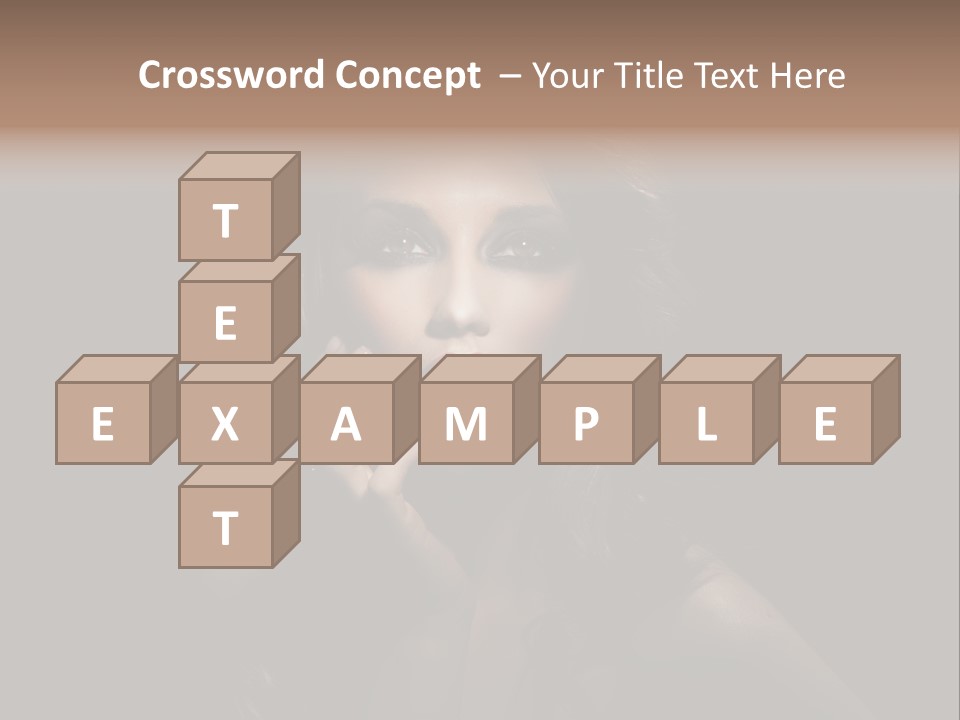 Female Elegant Smile PowerPoint Template