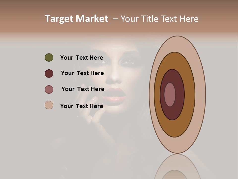 Female Elegant Smile PowerPoint Template