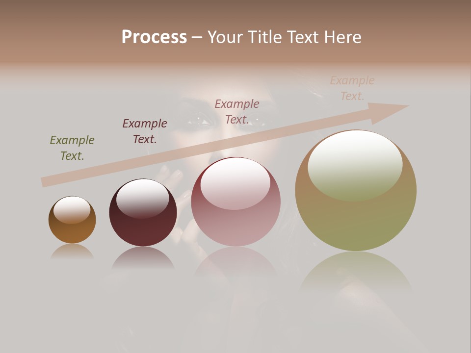 Female Elegant Smile PowerPoint Template