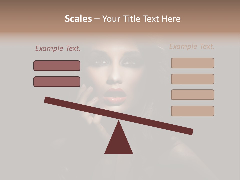 Female Elegant Smile PowerPoint Template