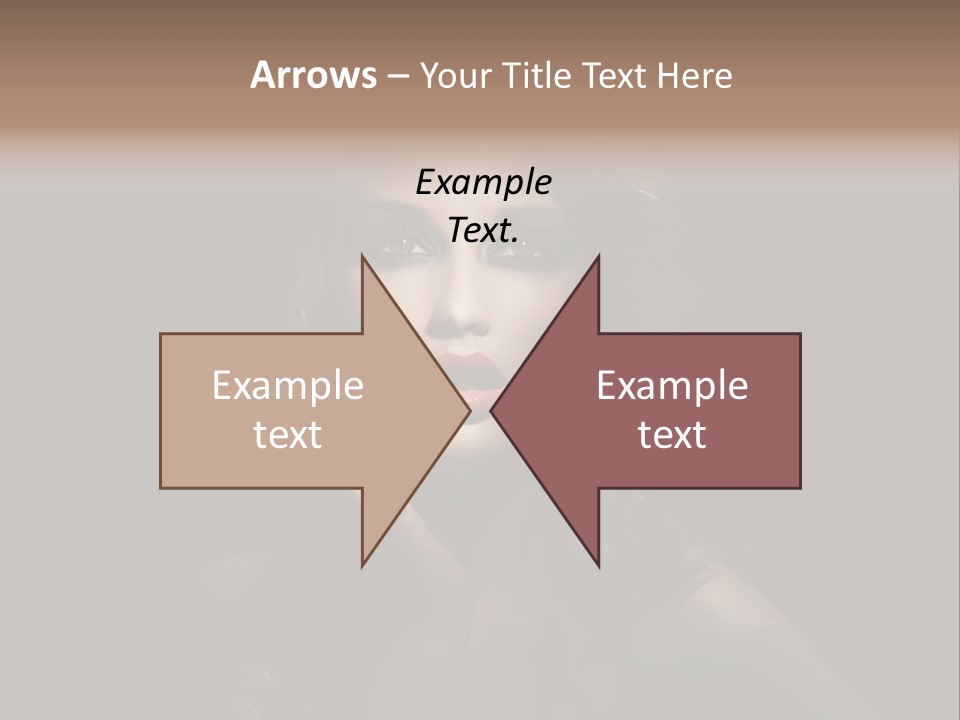 Female Elegant Smile PowerPoint Template