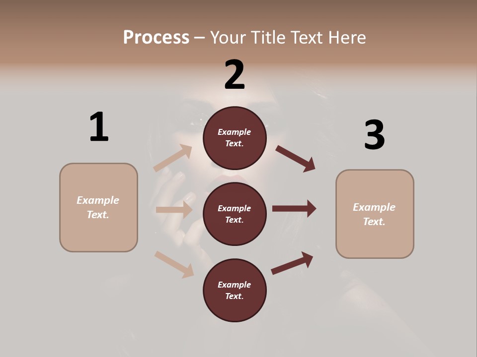 Female Elegant Smile PowerPoint Template