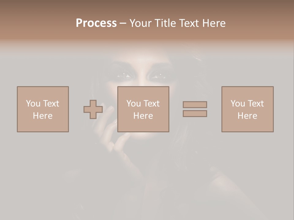 Female Elegant Smile PowerPoint Template