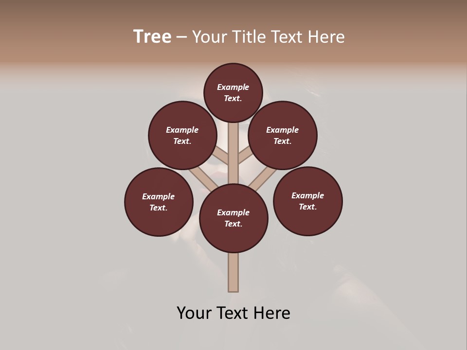 Female Elegant Smile PowerPoint Template