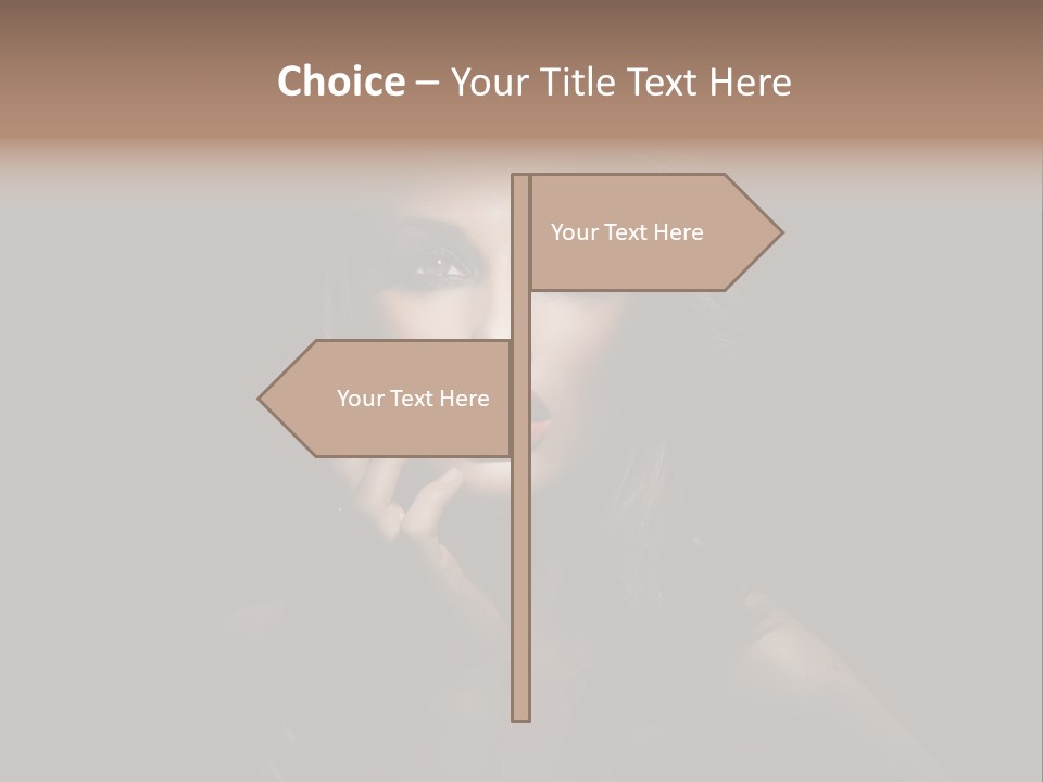 Female Elegant Smile PowerPoint Template