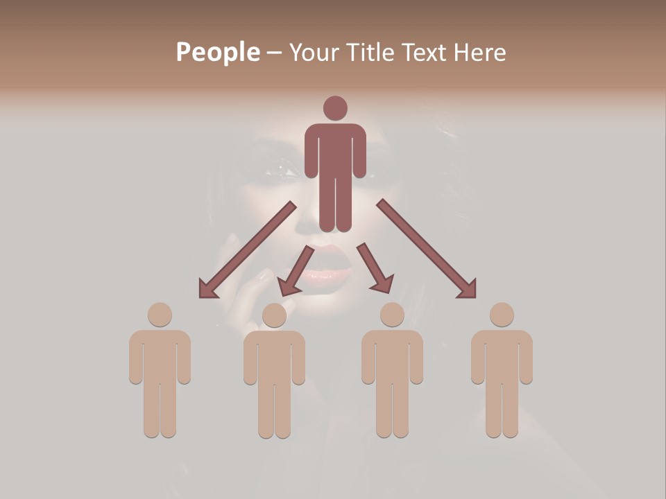 Female Elegant Smile PowerPoint Template