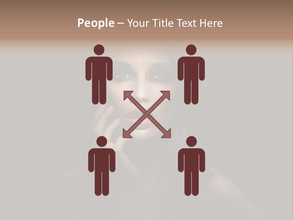 Female Elegant Smile PowerPoint Template