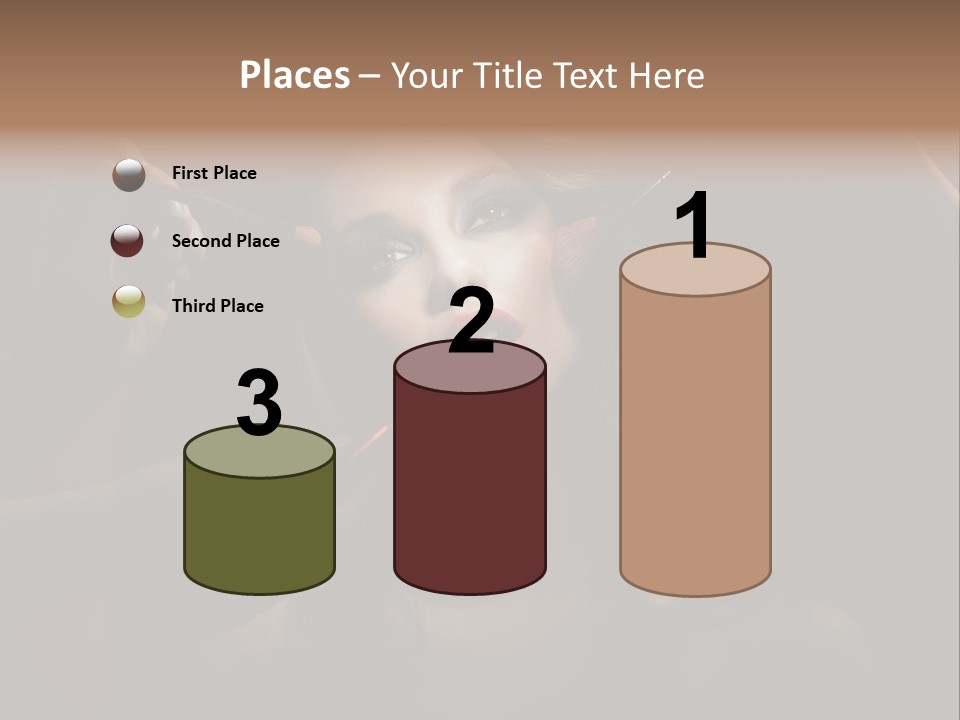 Set Rouge Makeup PowerPoint Template