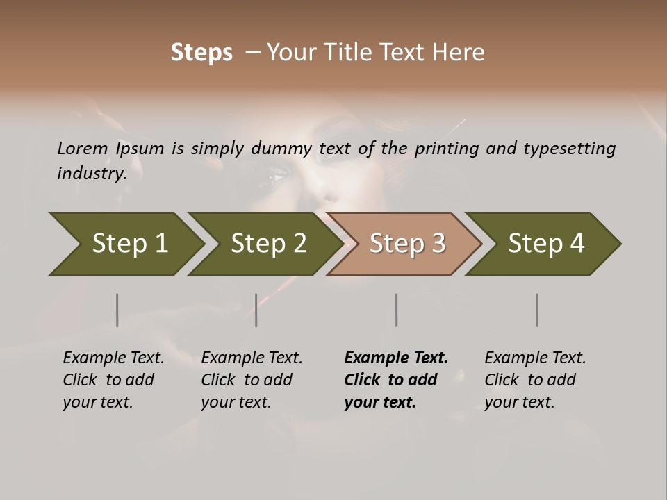 Set Rouge Makeup PowerPoint Template