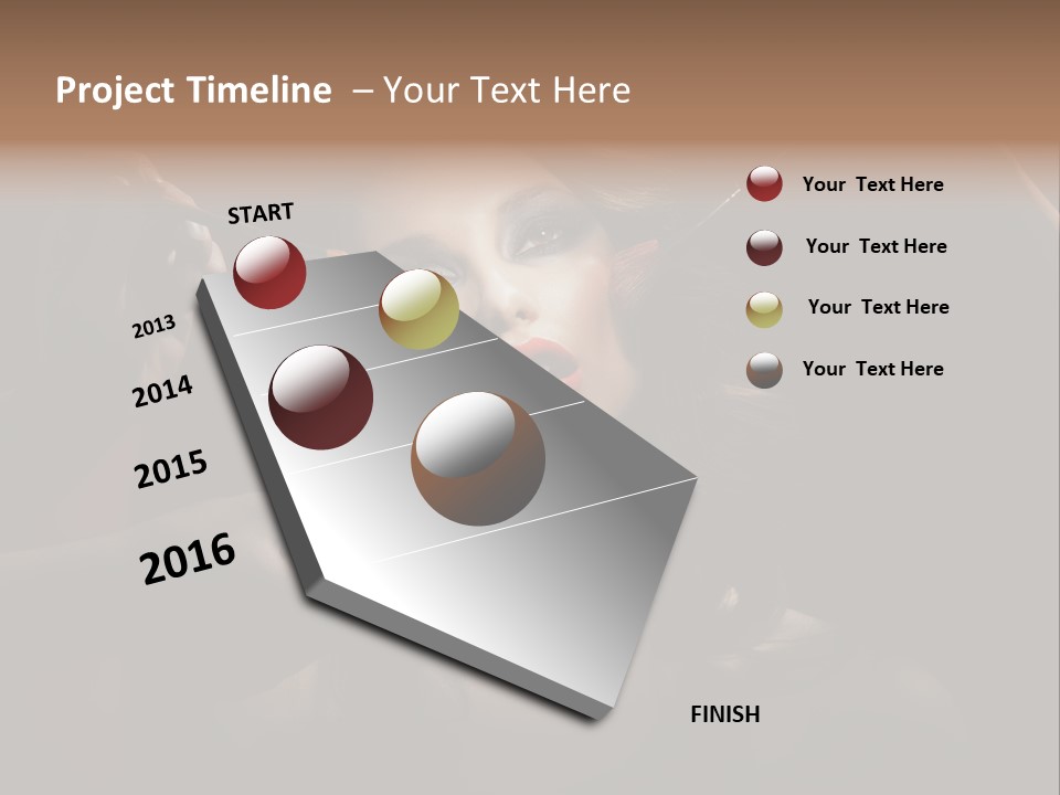 Set Rouge Makeup PowerPoint Template