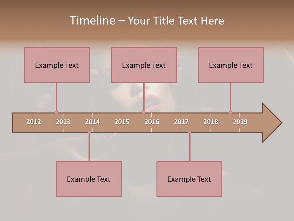 Set Rouge Makeup PowerPoint Template