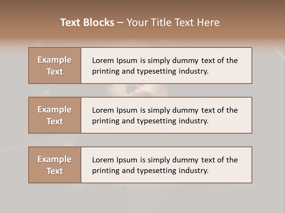 Set Rouge Makeup PowerPoint Template