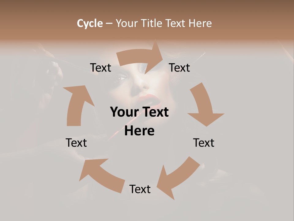 Set Rouge Makeup PowerPoint Template
