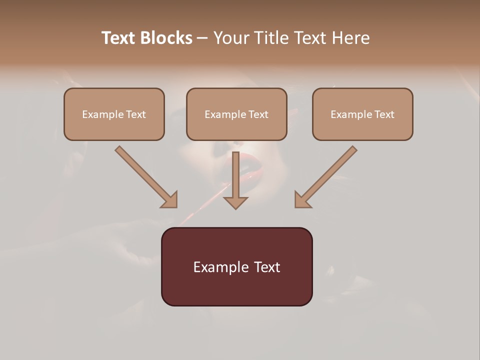 Set Rouge Makeup PowerPoint Template