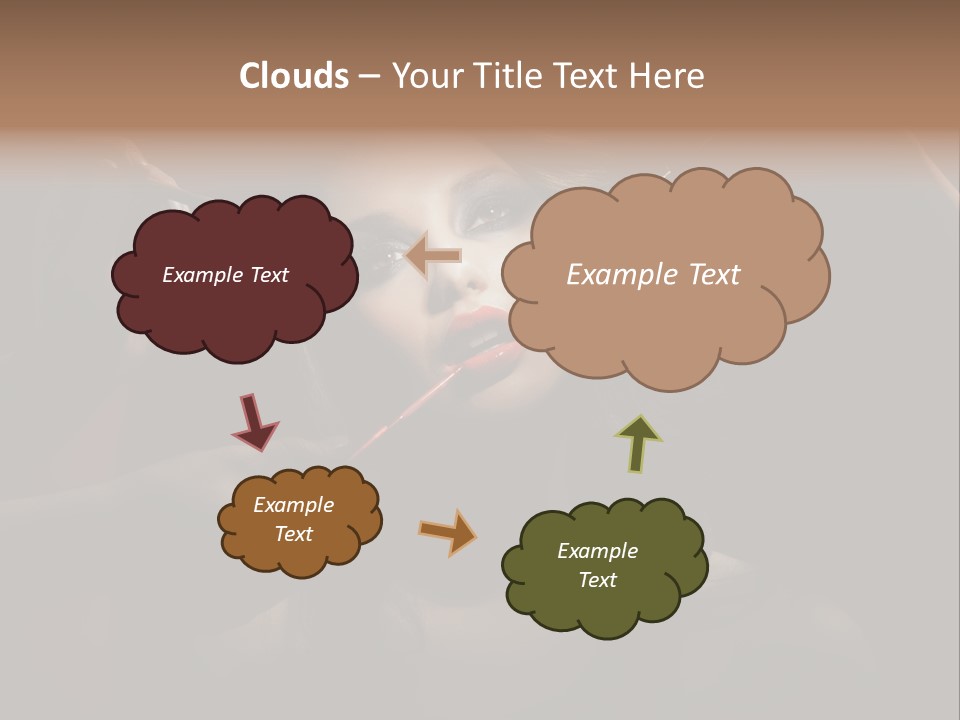 Set Rouge Makeup PowerPoint Template