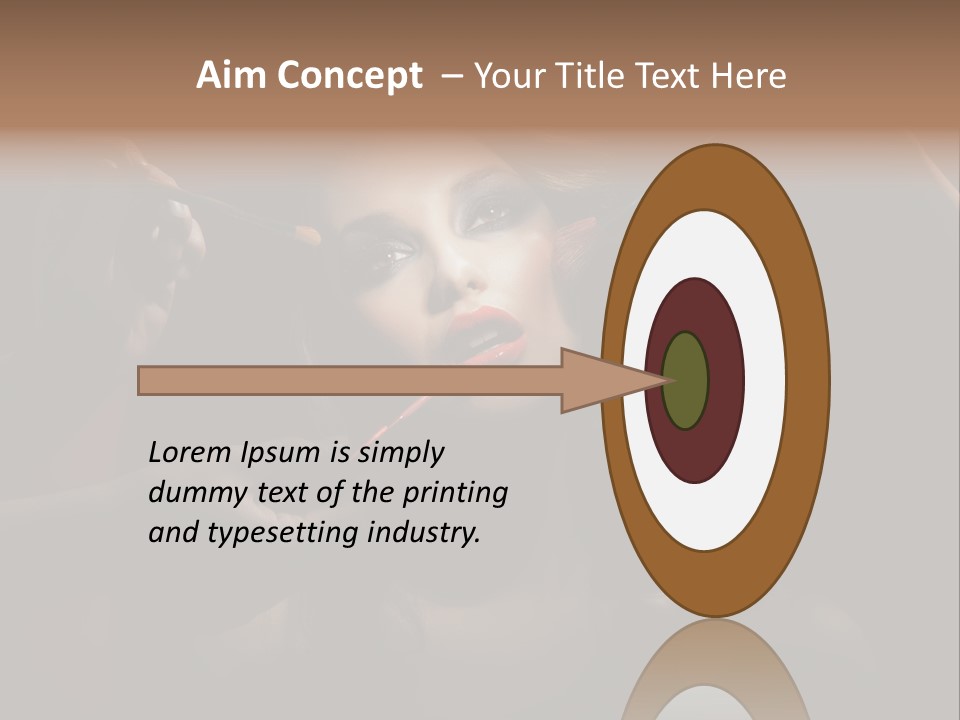 Set Rouge Makeup PowerPoint Template