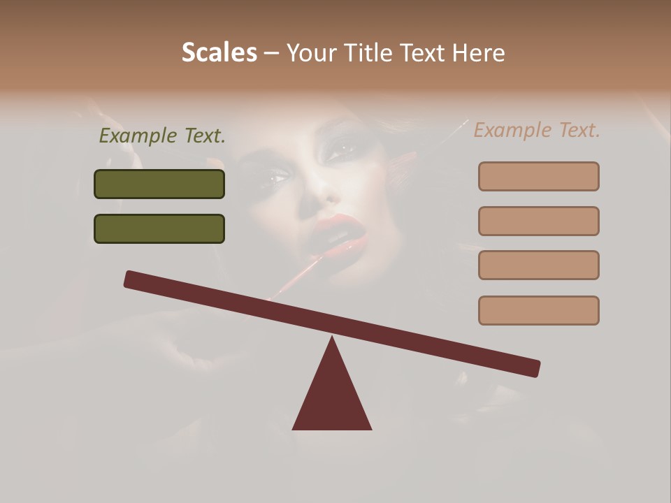 Set Rouge Makeup PowerPoint Template