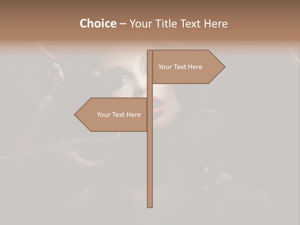 Set Rouge Makeup PowerPoint Template