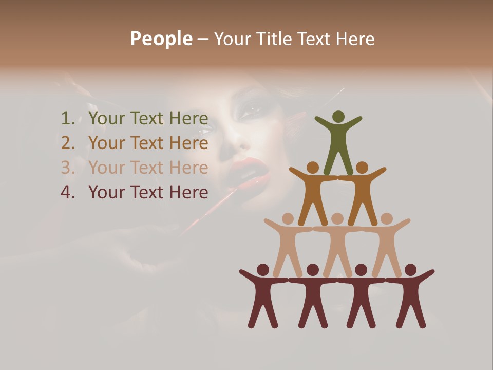 Set Rouge Makeup PowerPoint Template