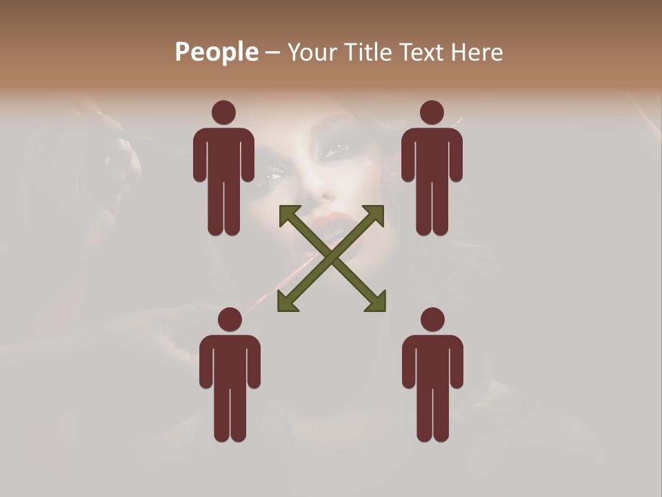 Set Rouge Makeup PowerPoint Template